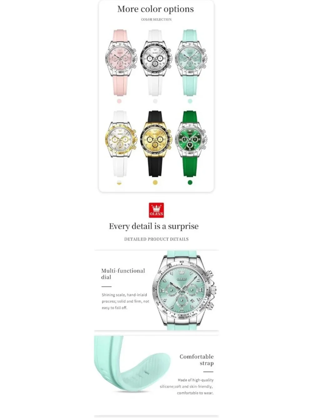 Women's Blue Stainless Steel Bracelet Waterproof Dress Luxury Analog Wrist Watch
